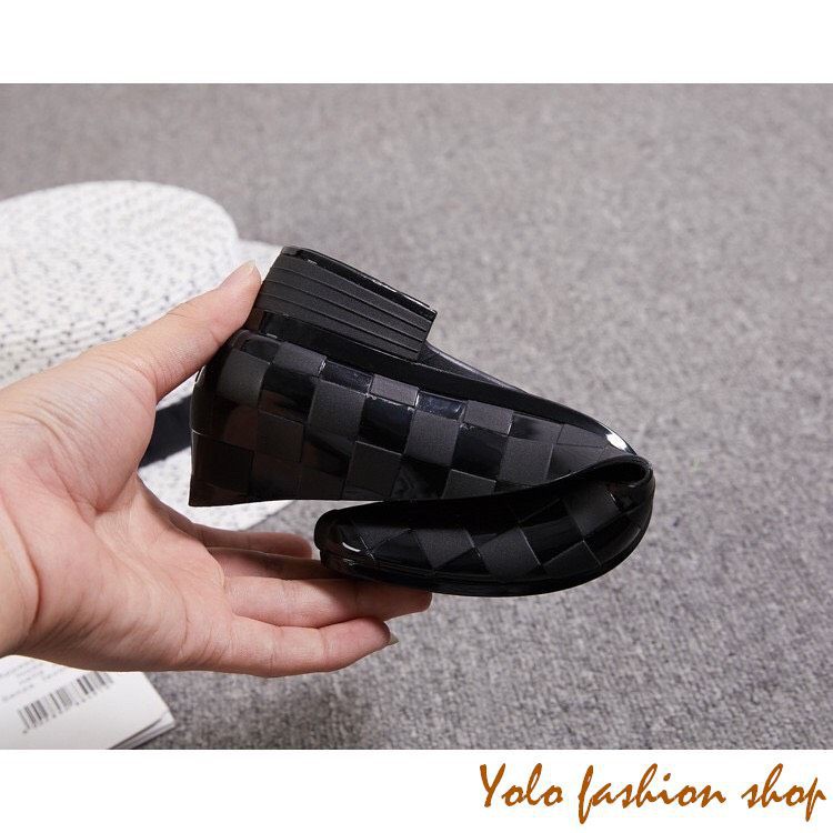 Giày nhựa cao su cao cấp bền đẹp đi nước thoải mái đế 3cm hàng chuẩn loại 1 GN7 | BigBuy360 - bigbuy360.vn