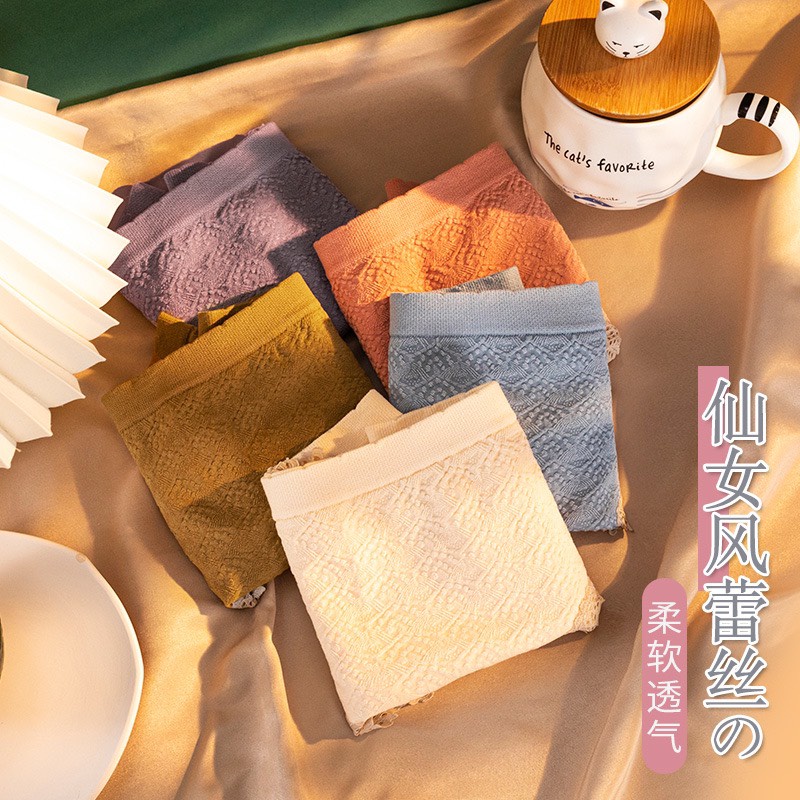 Quần Lót Nữ Cotton Dệt Kim thoáng mát thiết kế viền ren cao cấp MÃ M328