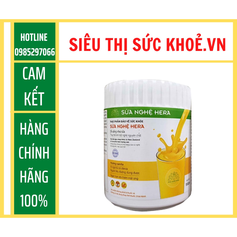 💎 Sữa nghệ Hera 100g Hỗ trợ điều trị đau dạ dày - đau bao tử - Làm đẹp da