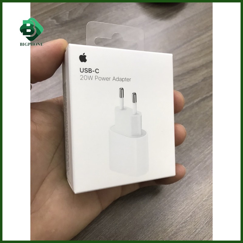 [Mã SKAMPUSHA7 giảm 8% đơn 250k]Sạc Nhanh Apple 20W Type-C Chuẩn PD Cho iPhone 12 Pro Max - Chính Hãng