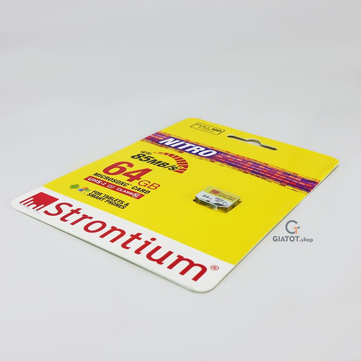 Thẻ nhớ microSD Strontium NITRO 64G class 10 chính hãng