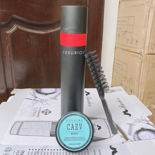 Combo sáp vuốt tóc Caev và gôm luxurious