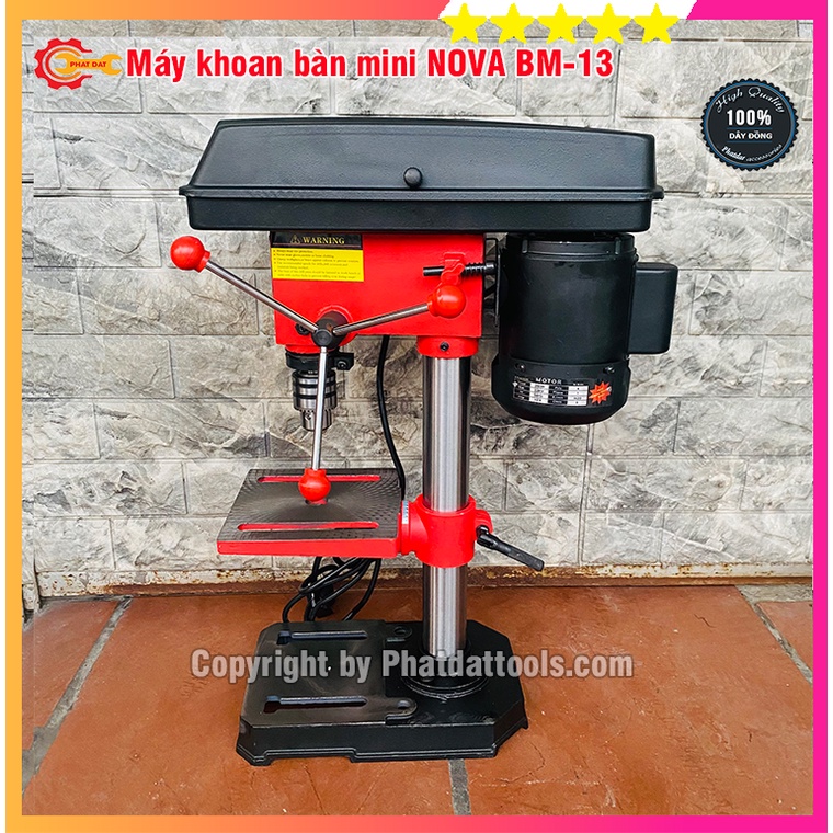 Máy Khoan Bàn NOVA BM-13  - Cao 60cm - Máy Khỏe, Chắc Chắn, Bền Bỉ - Bảo Hành 6 Tháng