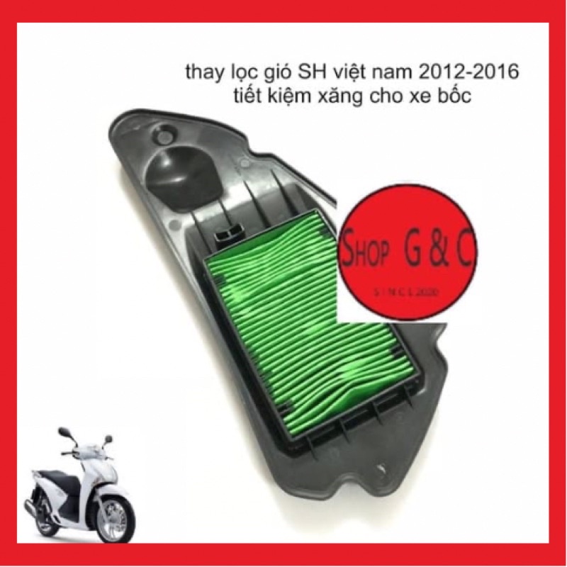LỌC GIÓ SH VIỆT 150, SH CAO VIỆT,SH VIỆT NAM LỌC GIÓ HONDA SH