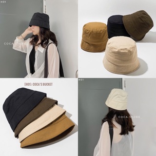 [H01] MŨ NÓN BUCKET trơn phong cách ulzzang Hàn Quốc (có sẵn/ ảnh thật)