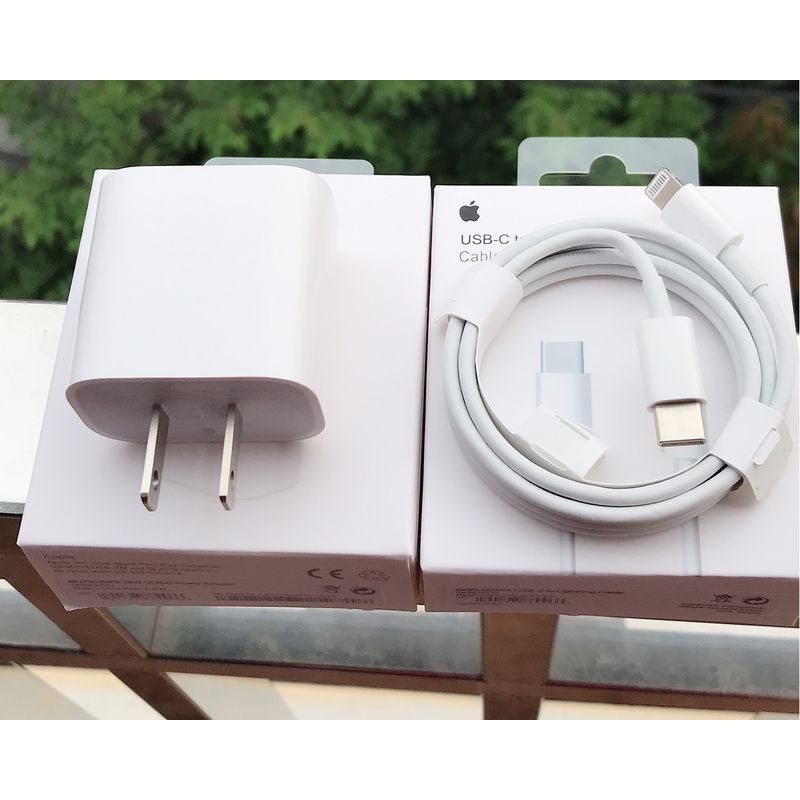 [𝑫𝒖̀𝒏𝒈 𝑻𝒉𝒖̛̉ 7 𝑵𝒈𝒂̀𝒚] BỘ SẠC NHANH IPHONE 18W USB-C DÀNH CHO IPHONE 8/8P/X/11/11Pro/11ProMax Fullbox CAO CẤP