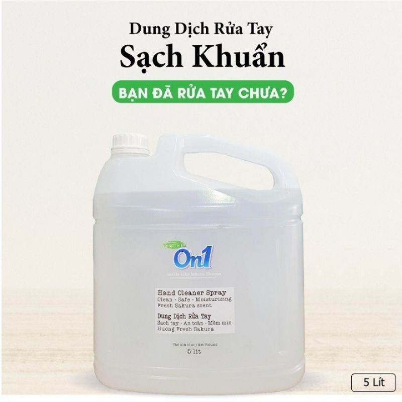 Combo 2 can Dung dịch rửa tay khô On1 Fresh Sakura 5 lít. | BigBuy360 - bigbuy360.vn
