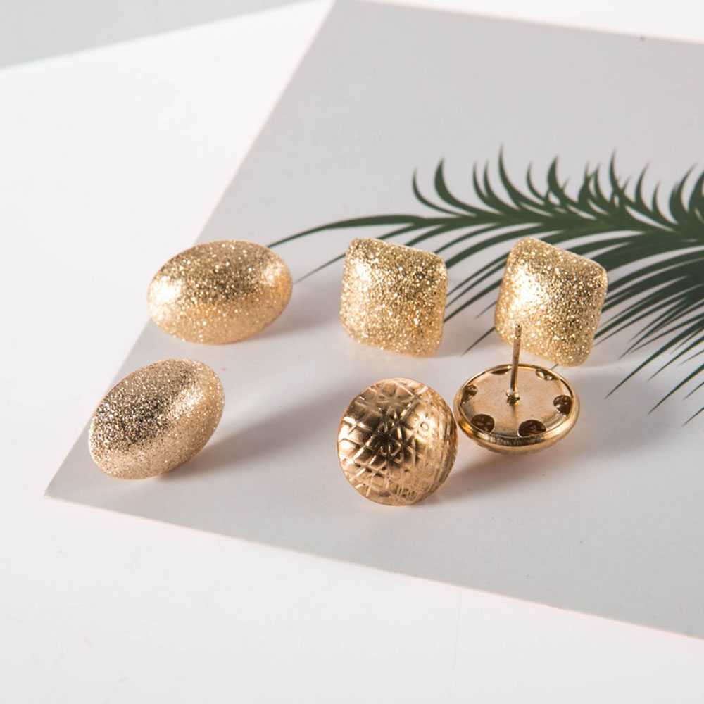 Bộ 3 Đôi Khuyên Tai Phong Cách Retro Xinh Xắn Cho Nữ