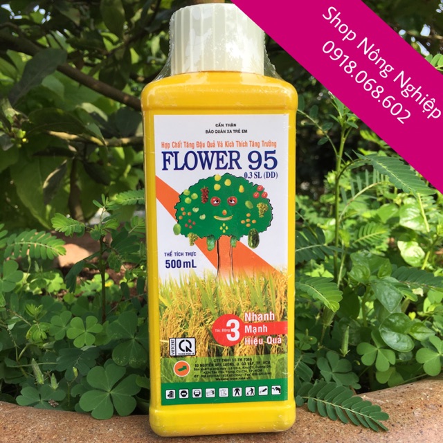 FLOWER 95 500ml, phân bón lá tăng ra hoa, đậu trái và nuôi trái.