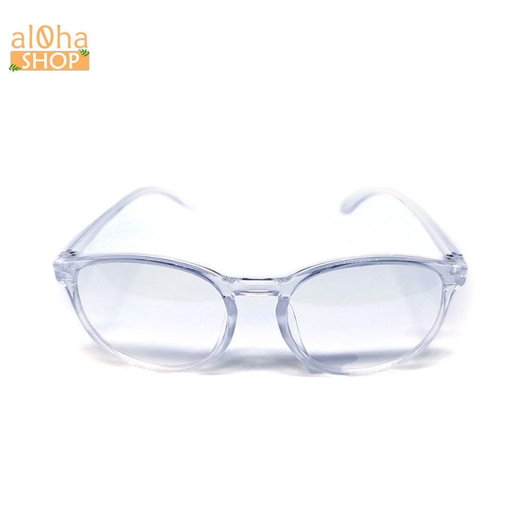 Mắt kính thời trang chống bụi gọng nhựa tròn K016 unisex nam nữ style giả cận - al0ha Shop