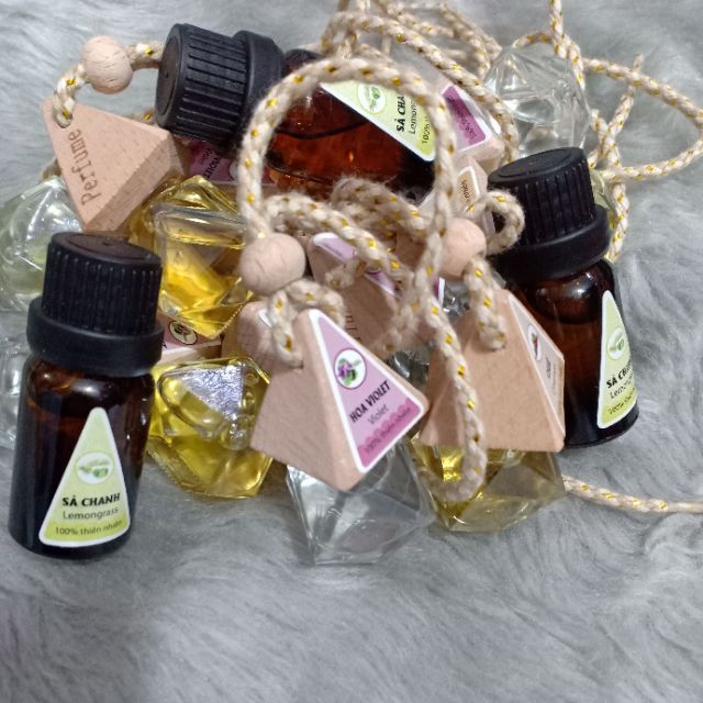 Tinh dầu treo hoặc xông phòng khử mùi thư giãn lọ 10ml nhiều vị tùy chọn