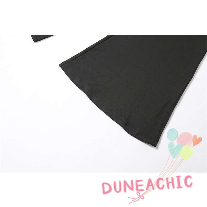 DUNEA Áo liền quần Dài Tay Hở Lưng Gợi Cảm Dành Cho Nữ