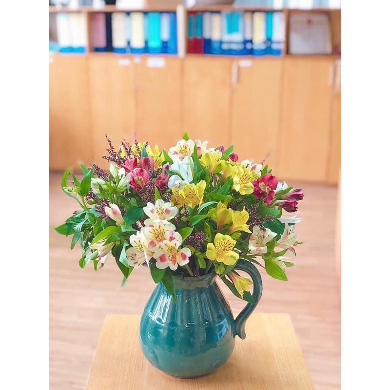 Lọ hoa dáng bình sữa phệ cao 21cm rộng 14cm