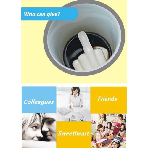 1 Cốc Sứ Hình Ngón Tay Cái 3d Độc Đáo