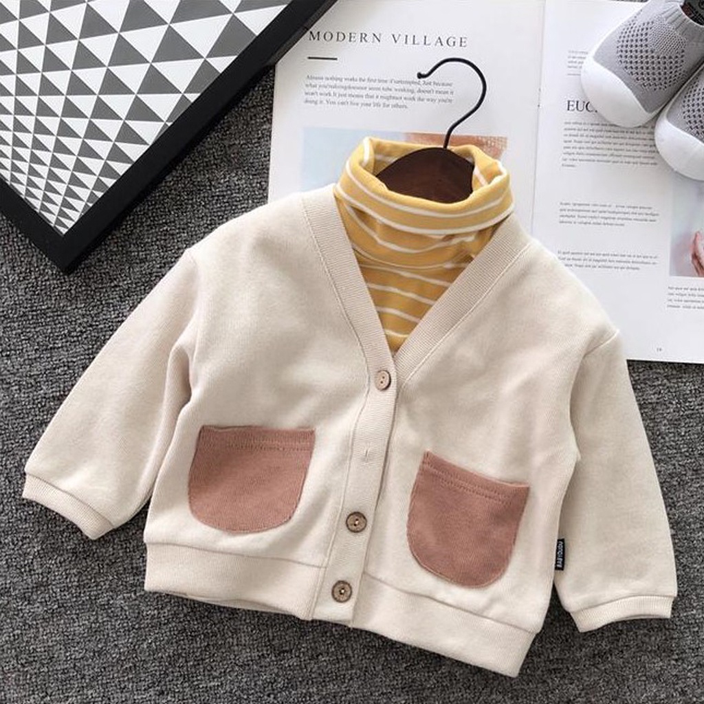 Áo khoác cardigan cho bé LILA KIDS, Áo khoác cotton cho bé chuẩn hàng xuất khẩu cho bé từ 6-28kg