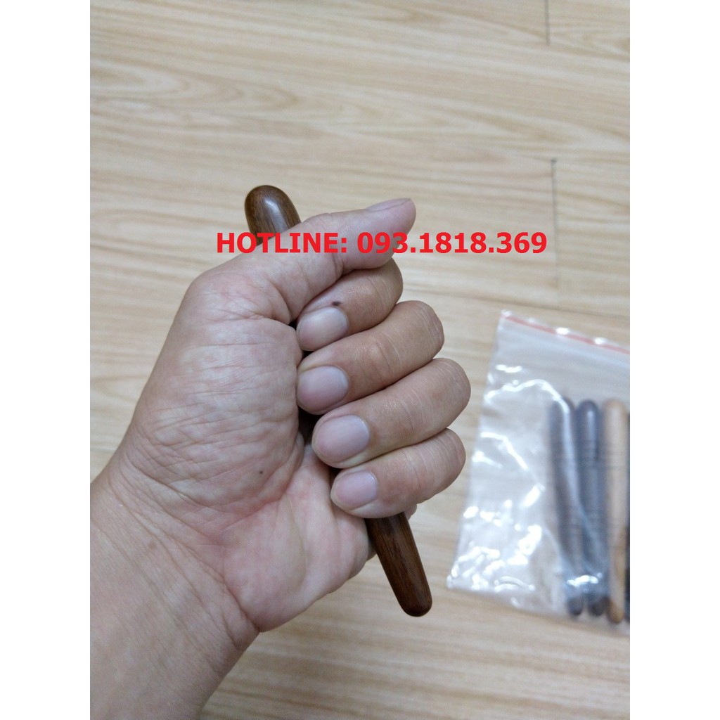 Cây ấn huyệt massage mặt 2 đầu (Bằng gỗ) | BigBuy360 - bigbuy360.vn