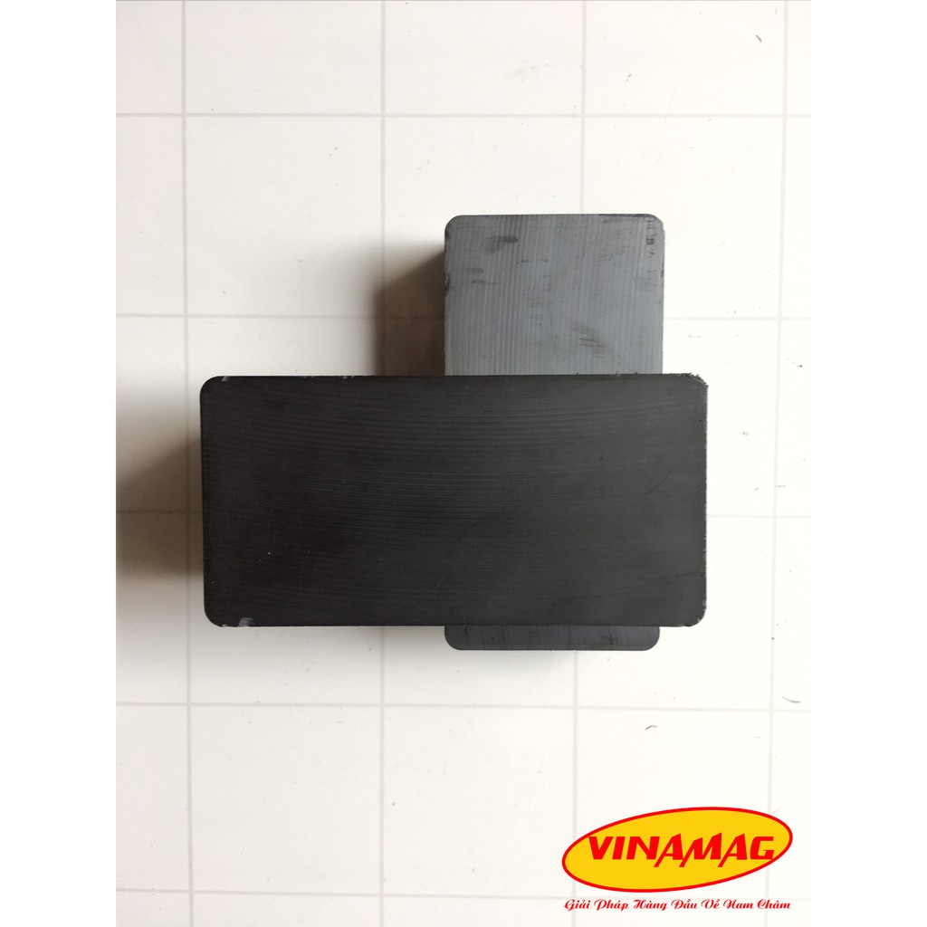 100x50x25mm Nam châm Ferrite , nam châm đen