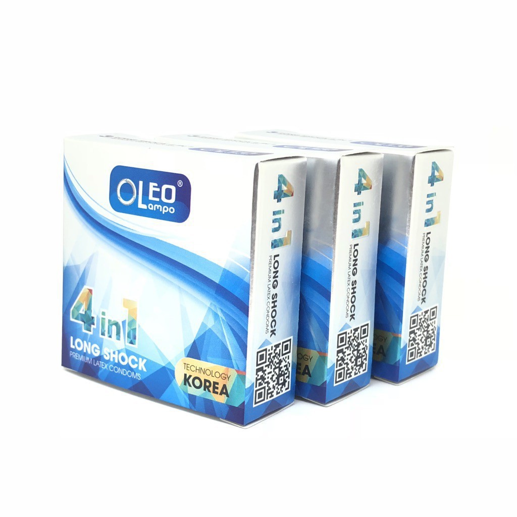 [Quà tặng][ Giá Sỉ ] Bao cao su kéo dài thời gian oleolampo 4in1 ( Chính Hãng )