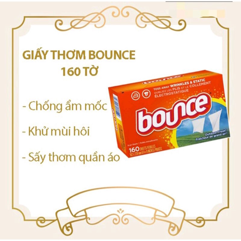 320 TỜ GIẤY THƠM QUẦN ÁO BOUNCE 4 in 1 NỘI ĐỊA USA