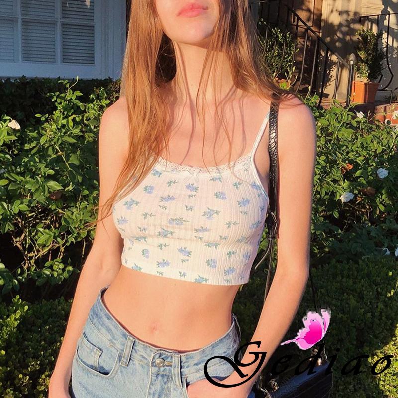 Áo Nữ Không Tay Họa Tiết Hoa Thời Trang Quyến Rũ