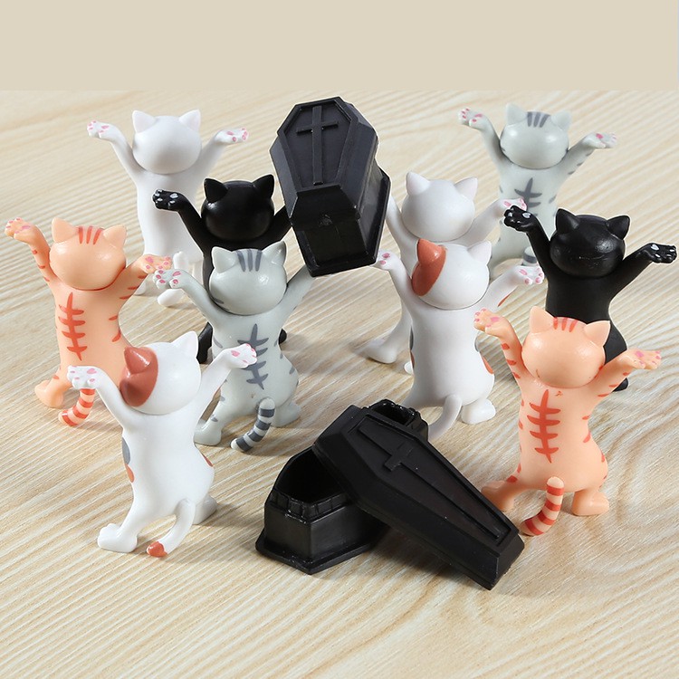 Mô hình ban nhạc những chú mèo lang thang khiêng hòm