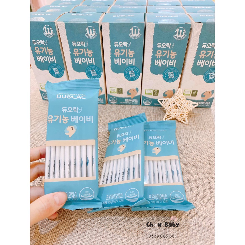 Men Duolac Organic Hàn Quốc 30 gói