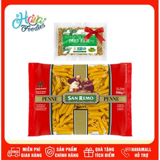 [DATE MỚI NHẤT] Mì Nui Penne San Remo Số 18 Gói 500GR - Tặng Lá Basil