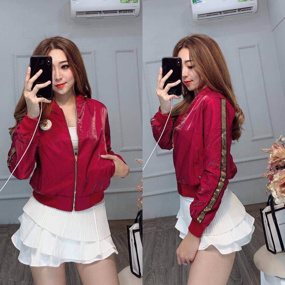 [GIÁ TỐT] Áo Khoác Phi Xà Cừ Form Dài Viền Tay Kim Loại | BigBuy360 - bigbuy360.vn