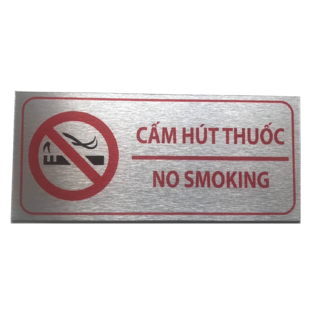 Cấm hút thuốc, biển báo No smoking, bảng báo No smoking giá tốt nhất