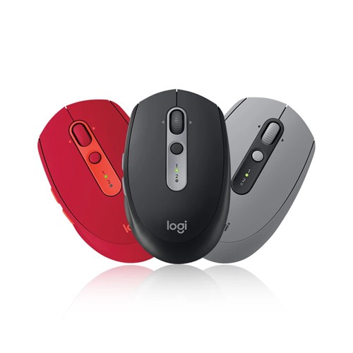 Chuột máy tính không dây Logitech M590 (Đen,Xám,Đỏ) Hàng chính hãng