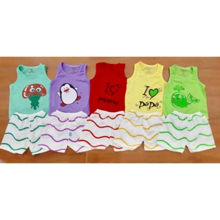 Set 5 bộ cotton đùi cho bé