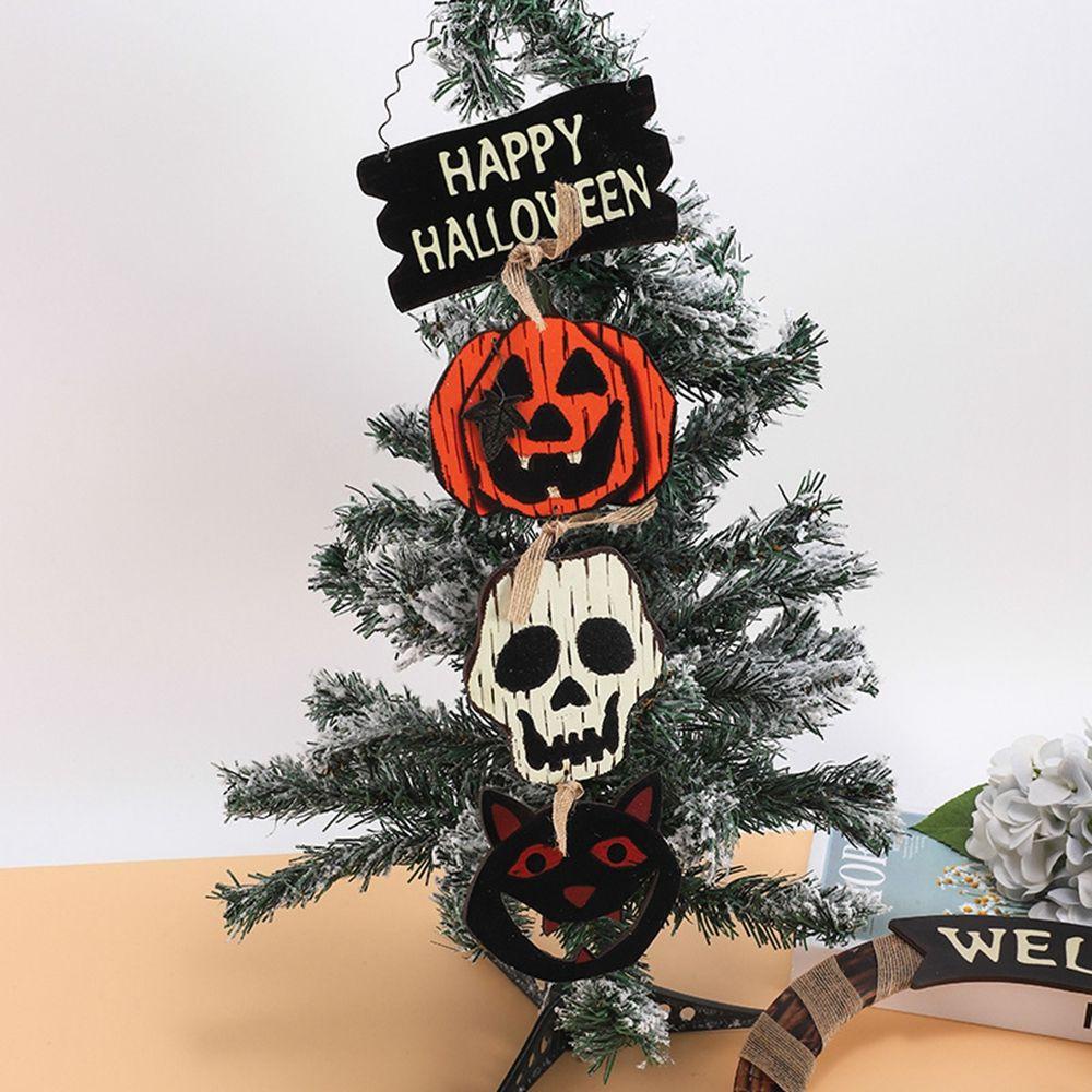 Epoch Bảng Gỗ Treo Tường Trang Trí Hình Mèo Đen Bí Ngô