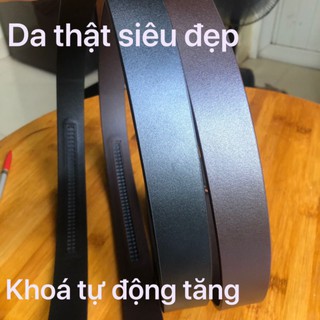 Dây thắt lưng nam da thật không mặt không đầu khóa