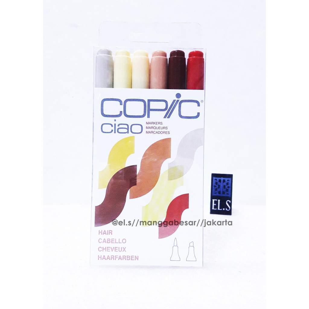 (hàng Mới Về) Set 6 Son Môi Copic Ciao Nhiều Màu Sắc