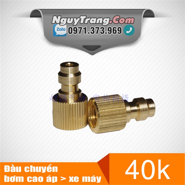 Đầu bơm xe máy, ô tô cho bơm cao áp
