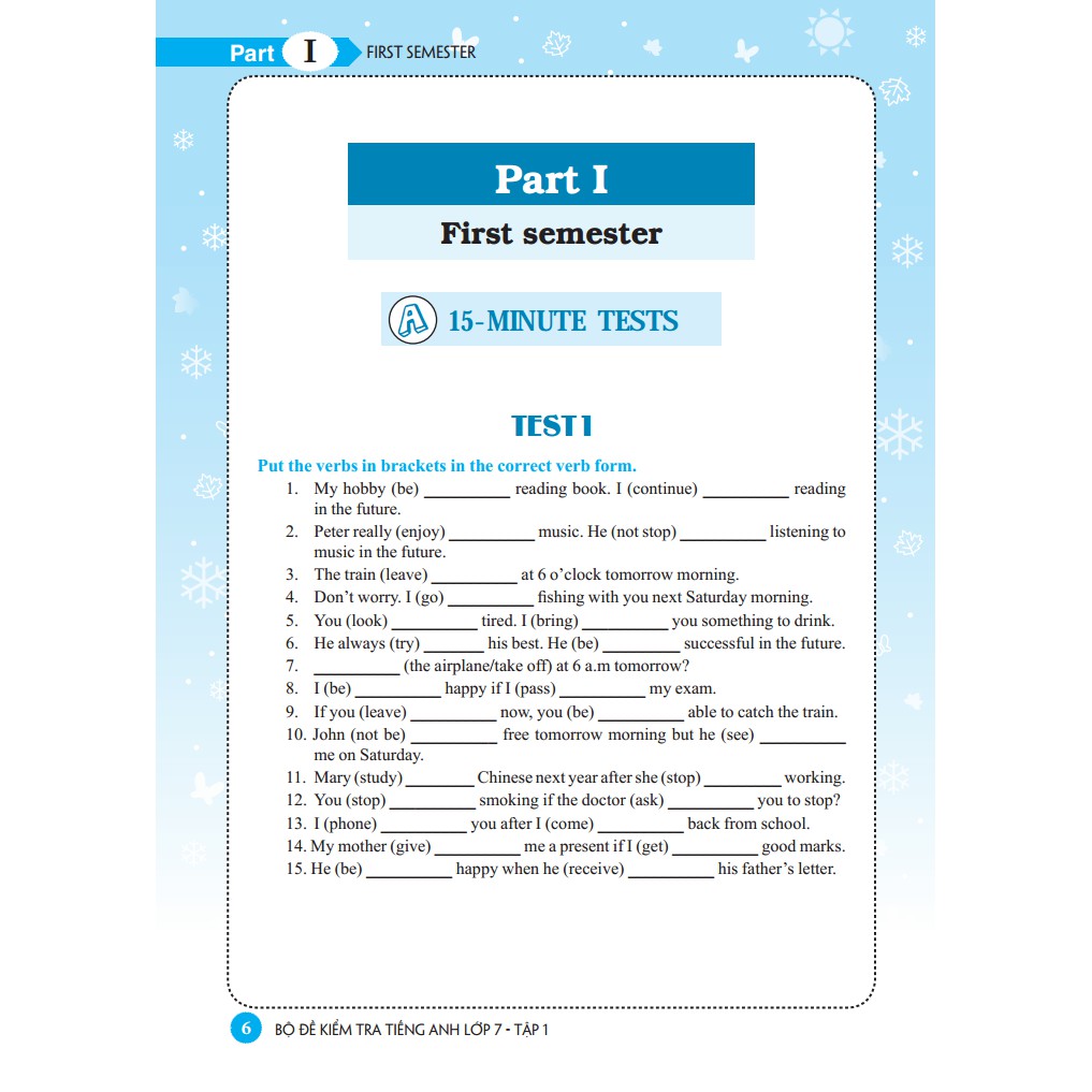 Sách - Bộ đề kiểm tra tiếng Anh lớp 7 tập 1 - Có đáp án