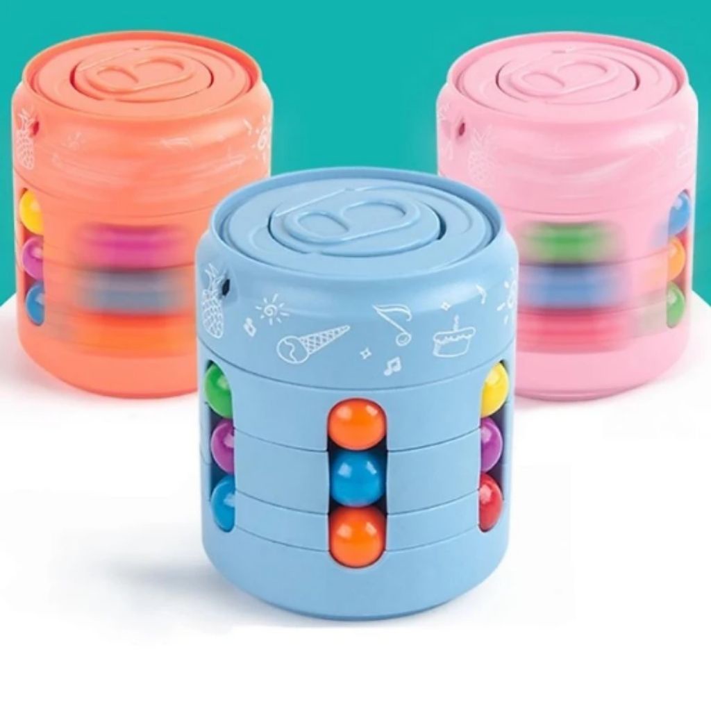 Rubik lon coca, rubik hạt đậu, mẫu mã đẹp, đồ chơi kích thích phát triển trí tuệ, và sự thông minh của bé.