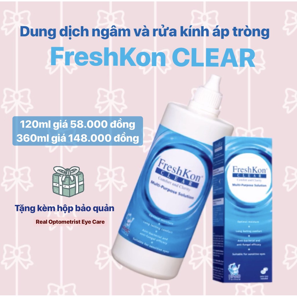 Dung dịch ngâm và rửa kính áp tròng FreshKon CLEAR