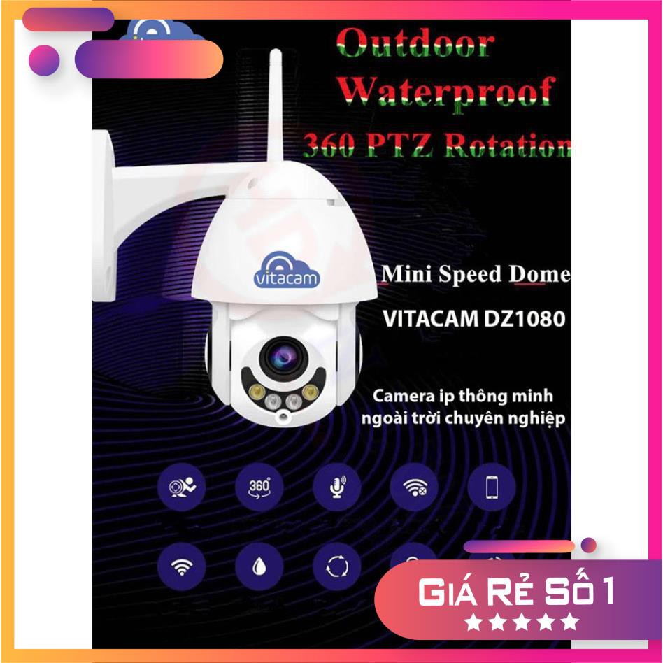 [FreeShip]  Camera Vitacam DZ1080 -Camera Ngoài Trời Cao Cấp 2.0 Mpx FHD 1080p .Hàng Chính Hãng .Bảo Hành 24 Tháng