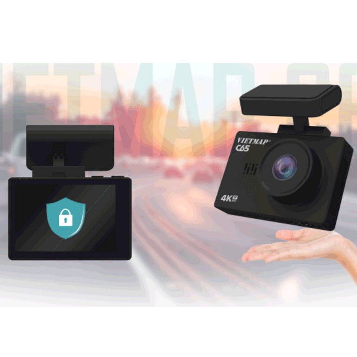 Camera hành trình Vietmap C65- ghi hình 4K kết hợp camera sau Full HD  1080p trang bị cảm biến ảnh Sony Starvis .