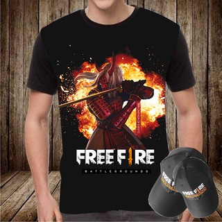 Áo free fire quỷ kiếm tặng kèm mũ ff cực hot, hình in sắc nét, chất cotton mềm mịn - haki shop