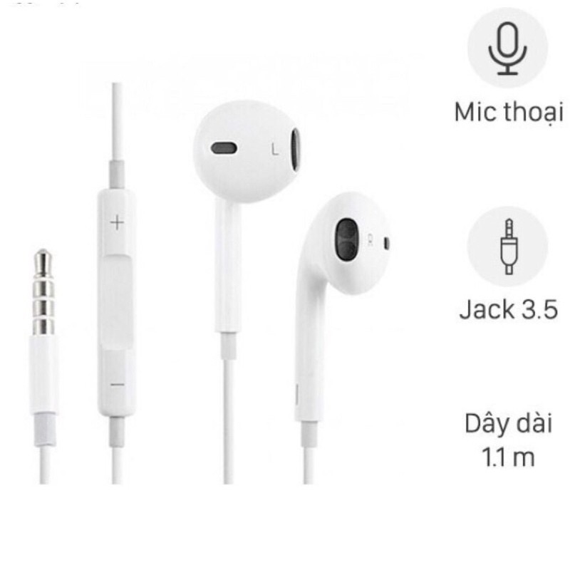 Tai Nghe Nhét Tai Có Dây Có Mic Jack 3.5mm chuyên gaming oppo, samsung