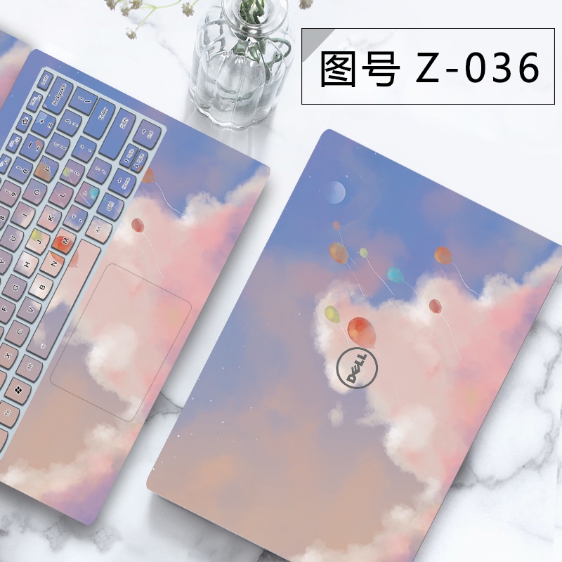 3pcs Cartoon Precut Computer Laptop Notebook Vinyl Skin Sticker for DELL Inspiron 13 7000 13-7359 13-7348 Vostro 14-5000 14-5459 14-5459D Ins 5482 Inspiron 15 3511