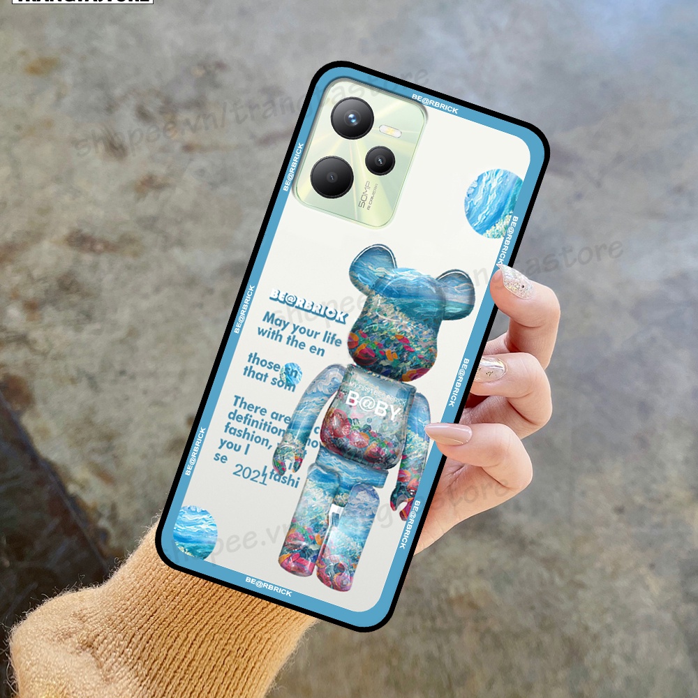 Ốp Realme C35 / Narzo 50A Prime in hình gấu Bearbrick,Mountain,xanh,đen,đỏ giá rẻ