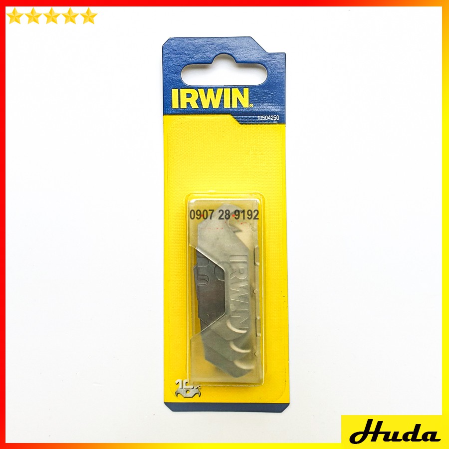 Bộ 10 lưỡi dao rọc cáp lưỡi cong IRWIN 10504250