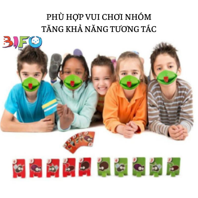 Đồ chơi mặt nạ ếch, ếch lè lưỡi tham lam trò chơi giải trí tương tác vui nhộn