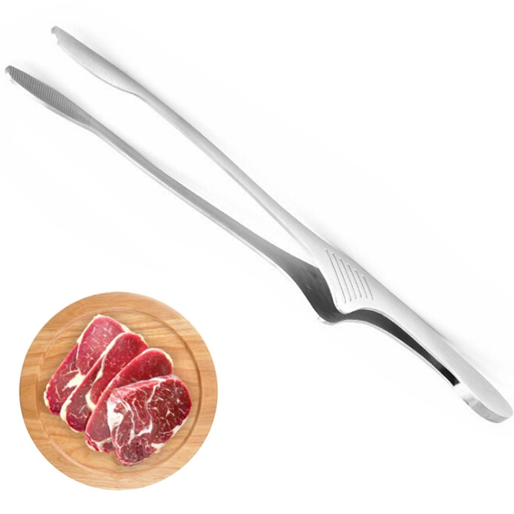 Kẹp Gắp Thức Ăn Tự Gắp Bằng Thép Không Gỉ Dùng Trong Nhà / Ngoài Trời