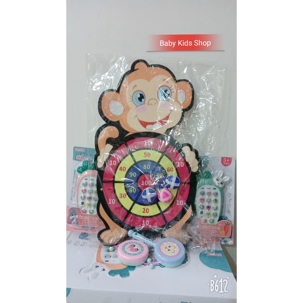 Bảng phi tiêu bóng dính nhiều hình ngộ ngĩnh cho bé