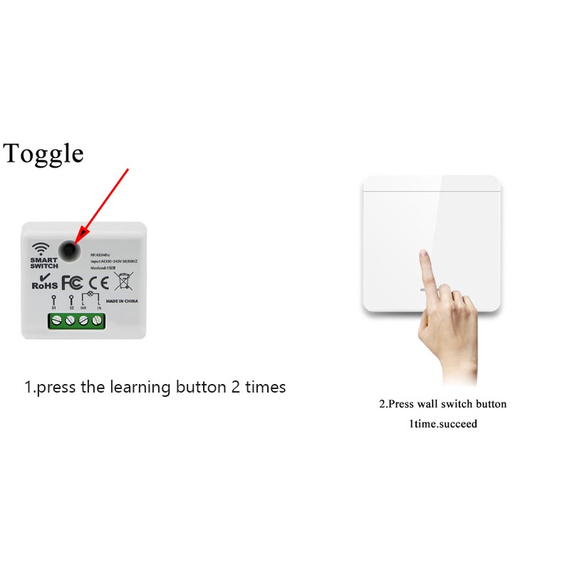 Công Tắc Điều Khiển Từ Xa AC 220V RF 433MHZ Chuyên Dụng