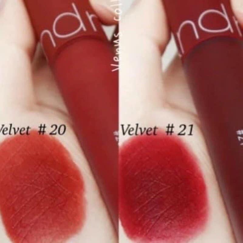 Son Romand Zero Velvet tint màu 05, 06, 20, 21